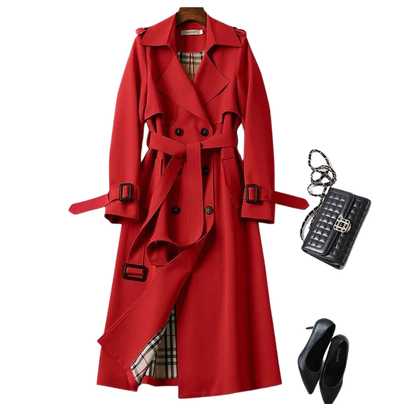 Elegante Trenchcoat voor Dames – Tijdloos, Lichtgewicht en Stijlvol