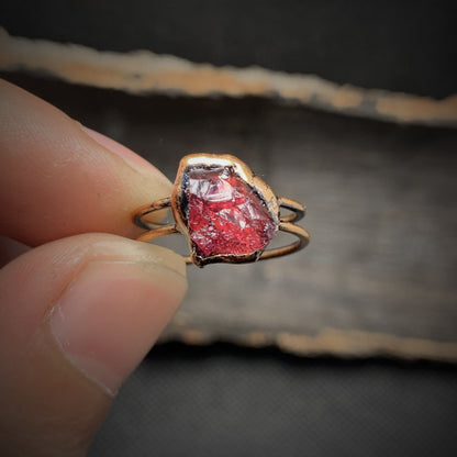 Natuurlijke Geboortesteen Ring Selina Zilver Kleur