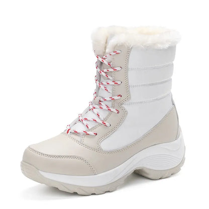 Witte Snowboots Plateau Fina Sneeuwlaarzen Voor Vrouw