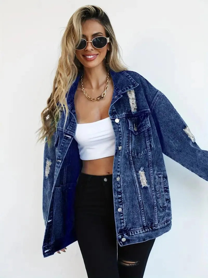 Dames Jeansjack Waterdicht Gevoerd Extra Large