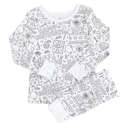 Kinderpyjama met Leuke Prints en Zachte Stof