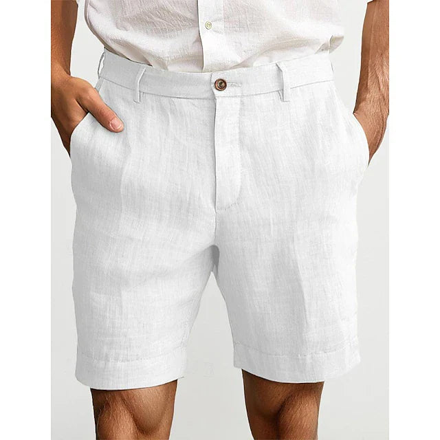 Heren Linnen Chino Short Zomer Comfortabel