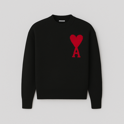 Anely™ Oversized Trui met Hartenaas Motief
