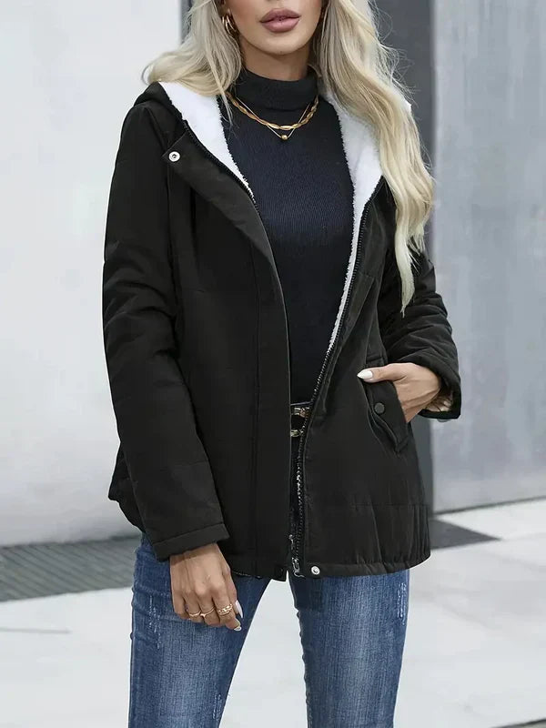 Eleonora | Cappotto elegante con cappuccio