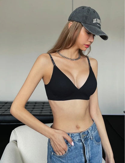 Bralette met Diepe V-hals Voor Gevoelige Huid