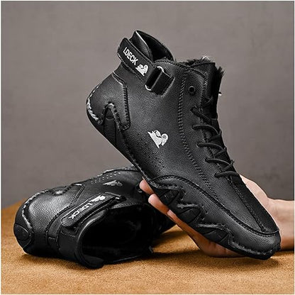 Leren Winter Sneakers Warm en Veelzijdig