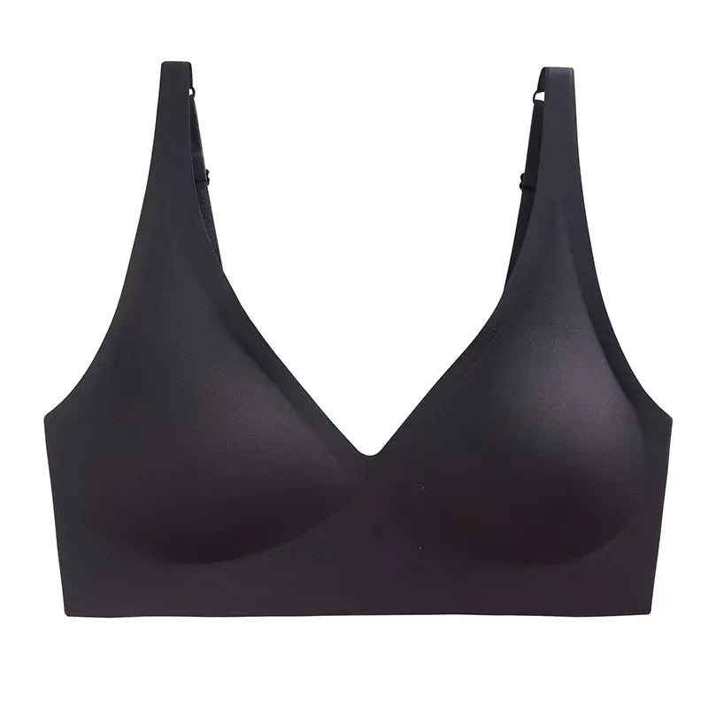 Naadloze Beugelloze BH met Diepe V Hals Comfort