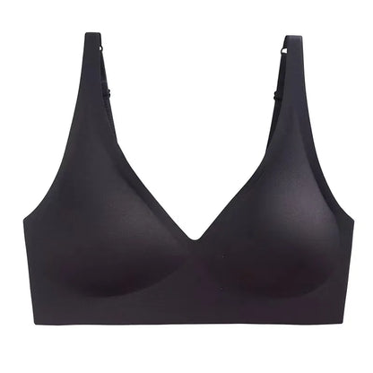 Naadloze Beugelloze BH met Diepe V Hals Comfort
