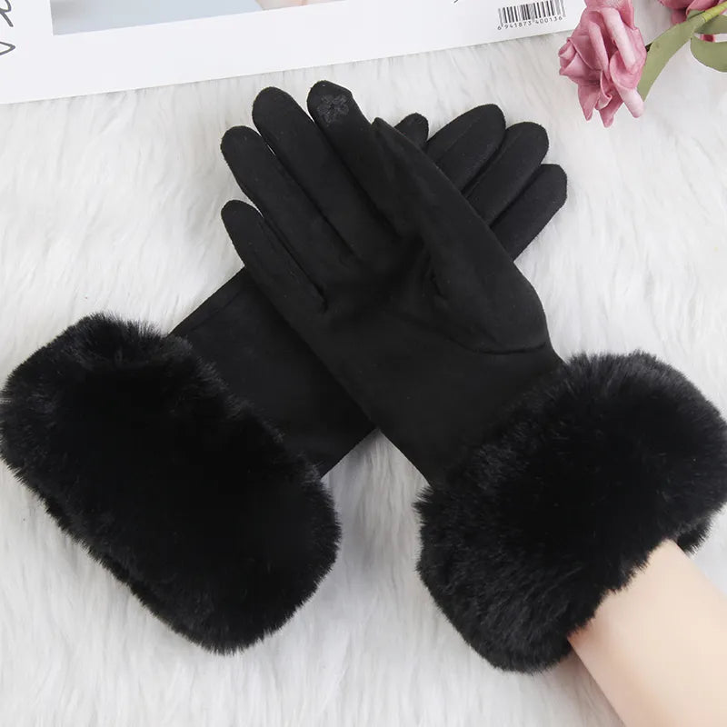 Suède Handschoenen Klassieke Stijl Warm en Zacht