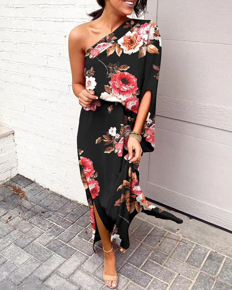 Vrouwelijke Off-the-Shoulder Jurkje Zomerjurk