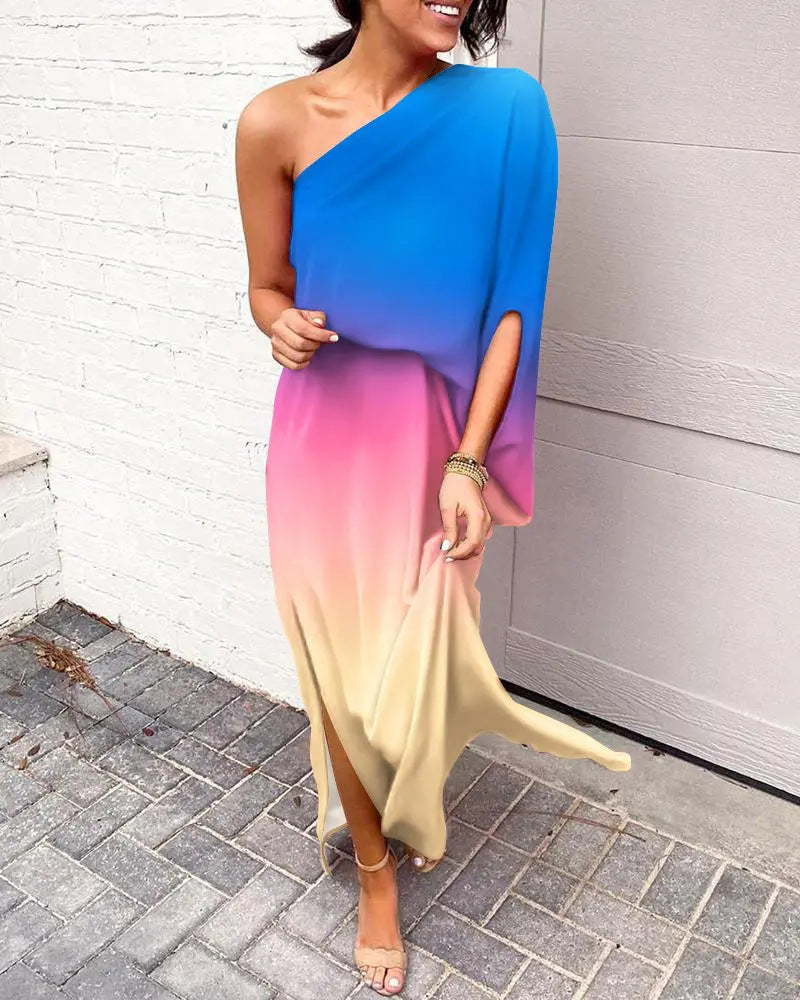 Vrouwelijke Off-the-Shoulder Jurkje Zomerjurk
