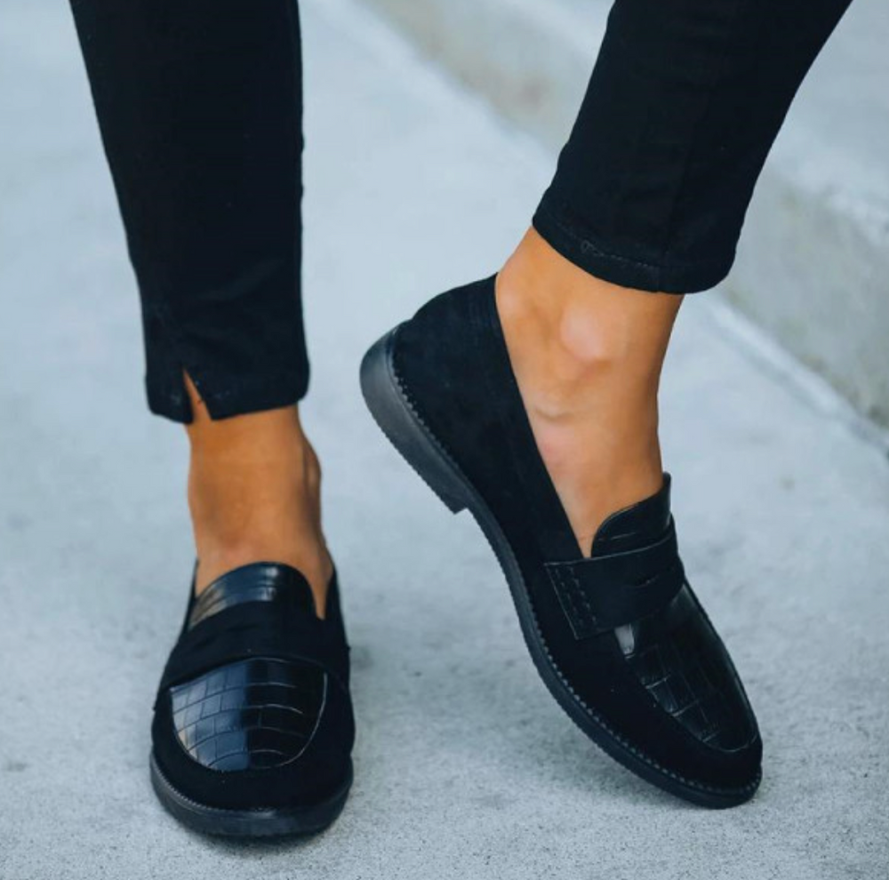 Lederen Loafers voor Mannen Klassieke Ronde Neus