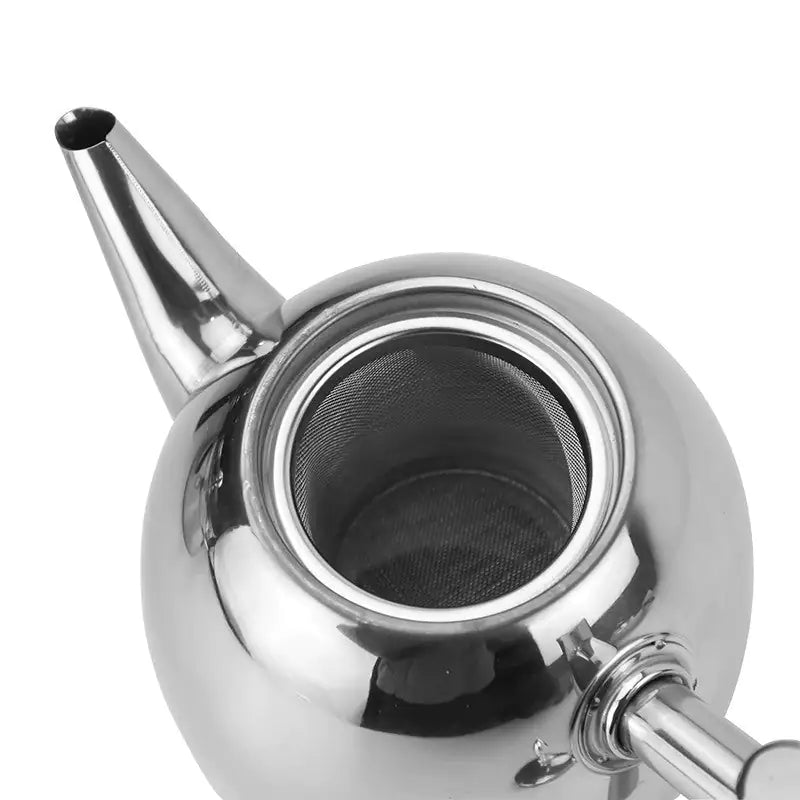 RVS Theepot met Zeef Voor Losse Theeblaadjes