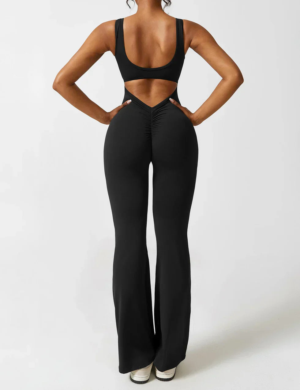 Jumpsuit V-Hals Flair Broek Zijde Comfortabele Pasvorm - Mode Vibes