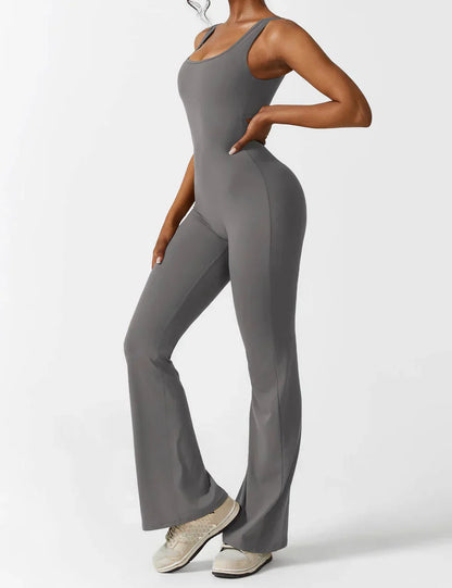 Jumpsuit V-Hals Flair Broek Zijde Comfortabele Pasvorm