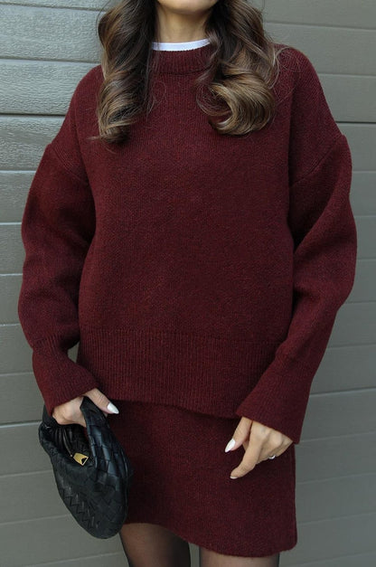 Gebreide Set voor Vrouwen Zachte Elegant Comfort