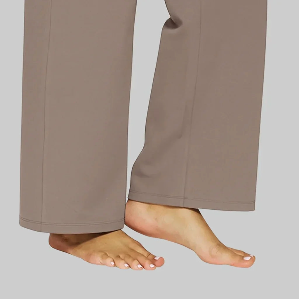 Elvira Stretchbroek Dames – Comfortabele Broek met Hoge Taille en Zakken