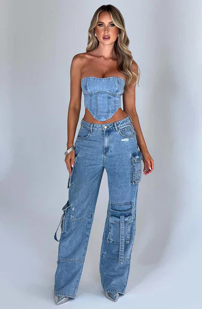 Dames Cargo Broek Comfortabel Leer - Mode Vibes