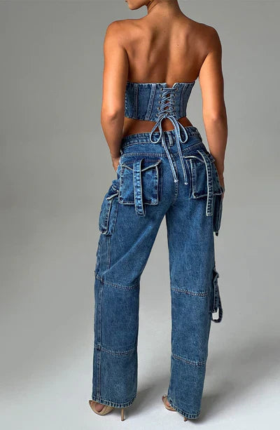 Dames Cargo Broek Comfortabel Leer