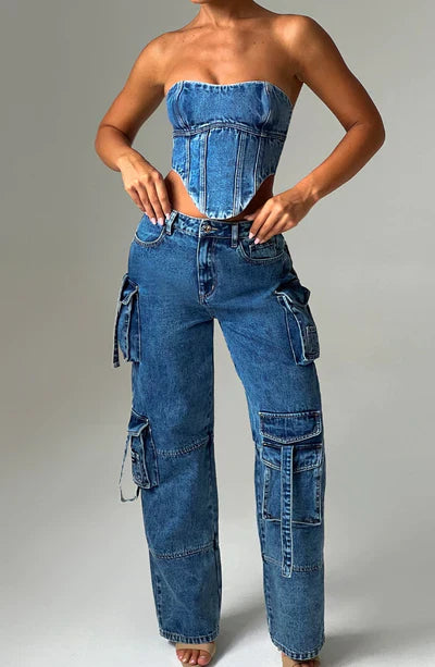 Dames Cargo Broek Comfortabel Leer