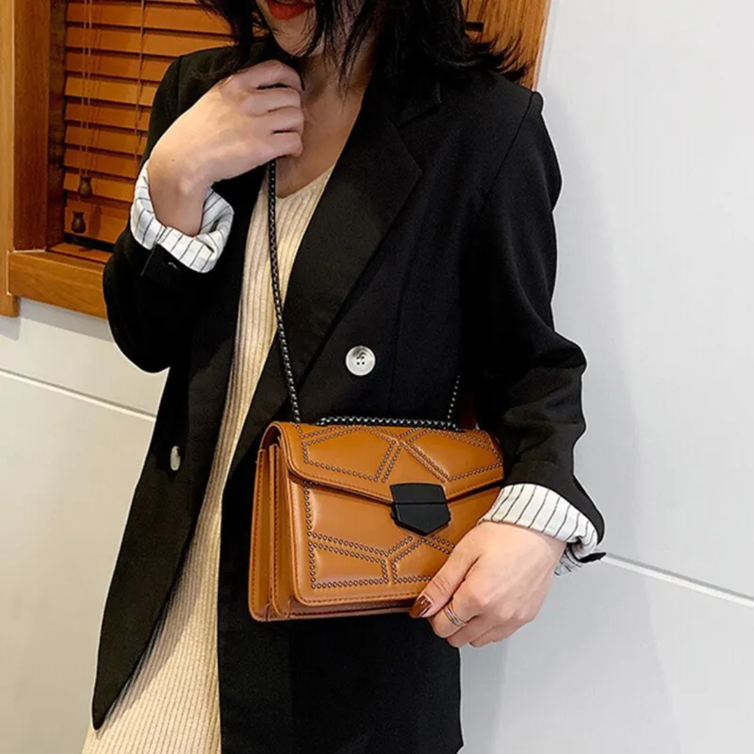Vintage Crossbody Tas Luxe Leer Design