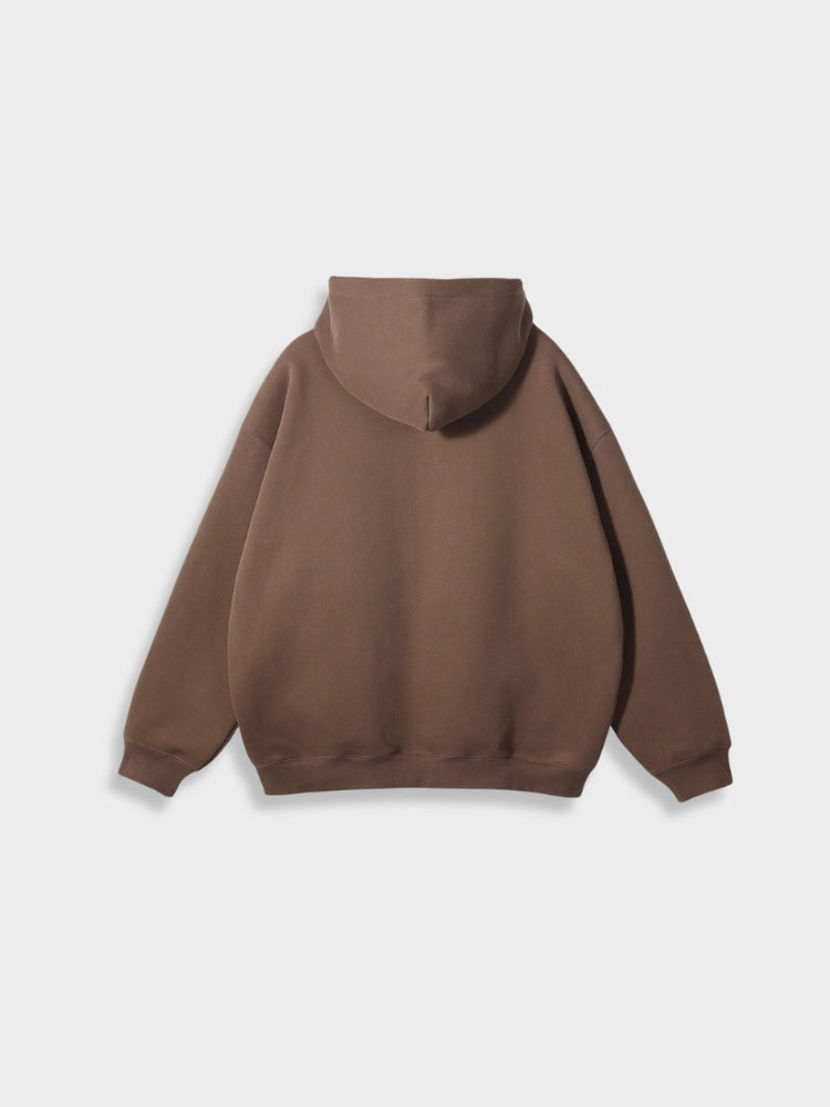 Lange Vest met Rits Oversized Stijl