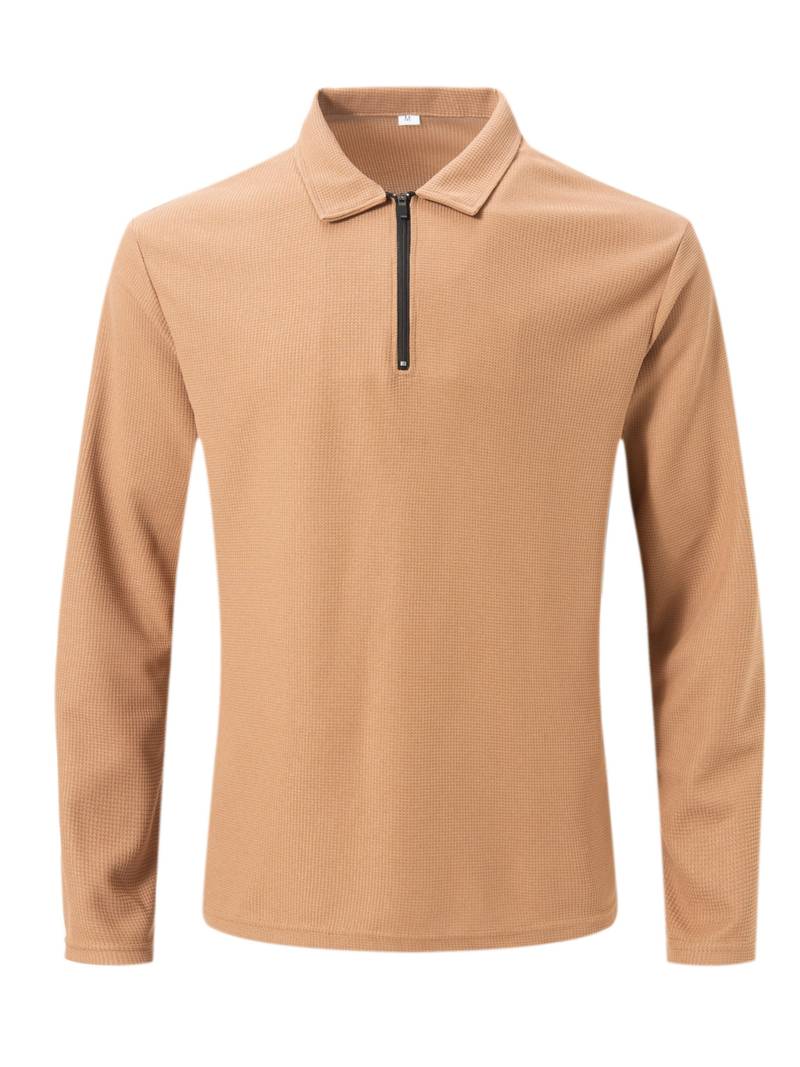 Lennox – Heren Wafelshirt met Lange Mouwen en V-Hals