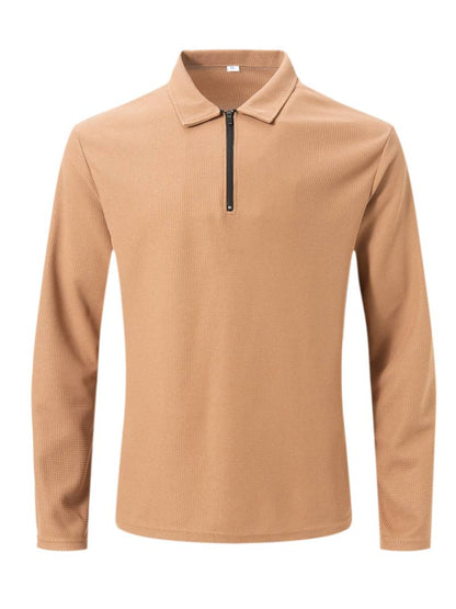 Lennox – Heren Wafelshirt met Lange Mouwen en V-Hals