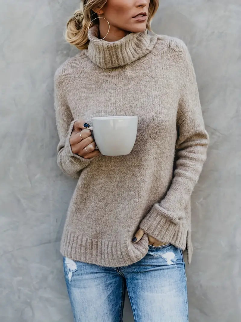 Vrouwelijke Turtleneck Trui Zacht en Stijlvol - Mode Vibes