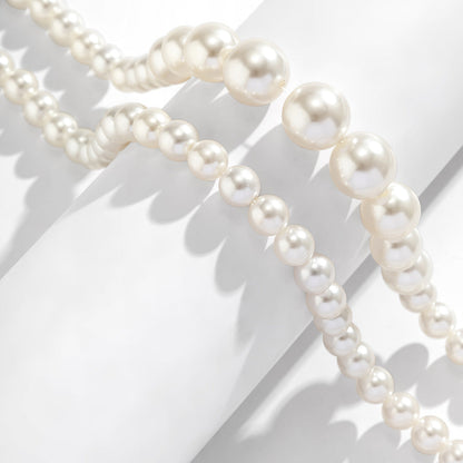 Dames Parelhalsketting met Grote Zilveren Parels