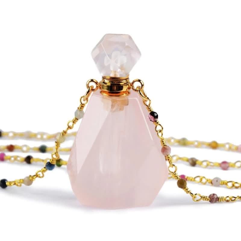 Kristallen Halsketting Parfumflesje Iridescerend Design