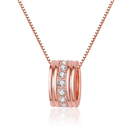 Dames Halsketting met Zirkonia Hanger Elegante Sieraden