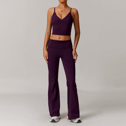 Yoga Sport Set Dames 2-Delig Naadloos Comfortabel Sportkleding