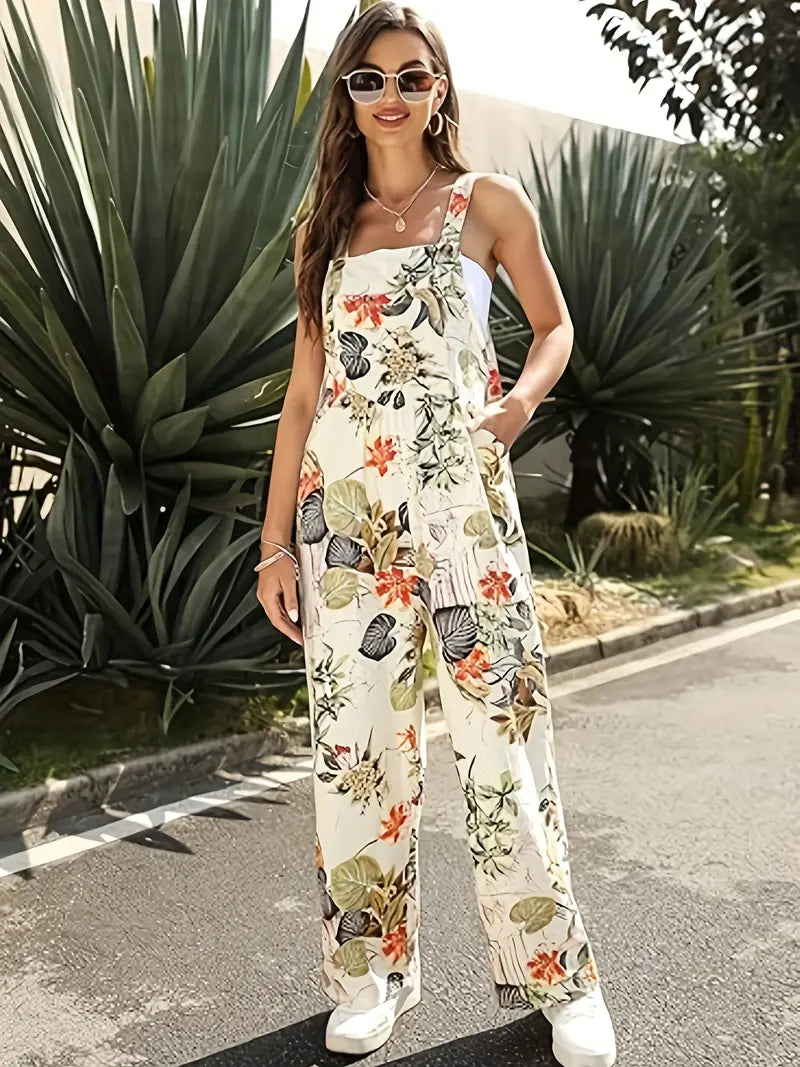 Vrouwen Jumpsuit Bloemenprint Zomer Jurk