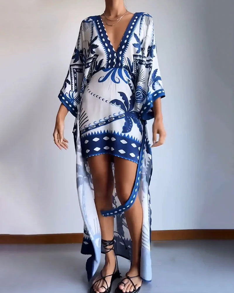 Maxi Jurk met Floral Print Stijlvol Lange Jurk