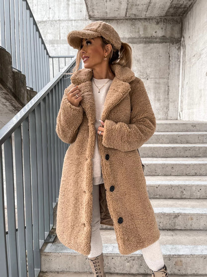 Dames Teddyjas Elegante Zacht Warm