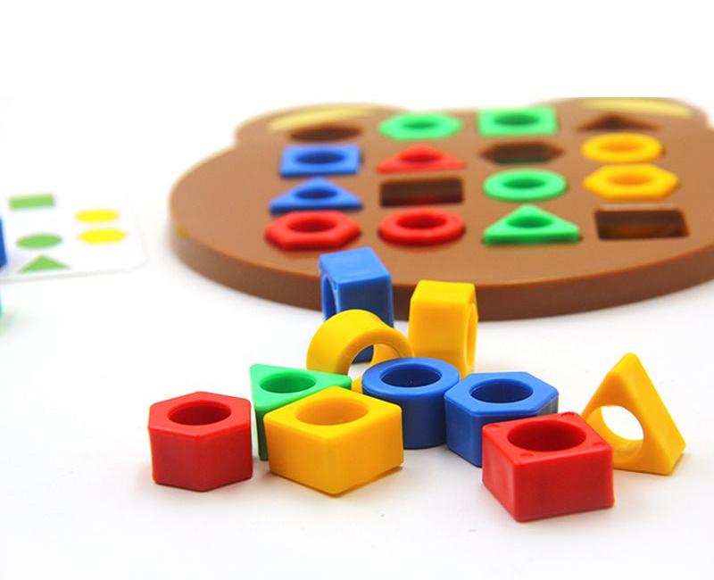 Houten Vormenspel Montessori Voor Kinderen