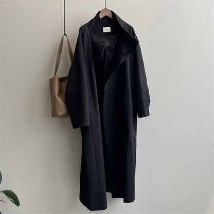 Dames Trenchcoat Lange Stijlvolle Jas Koreaanse Stijl