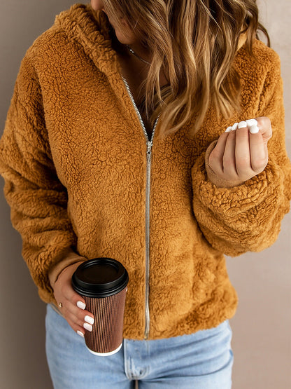Teddy Jas Dames Zacht Elegante Trendy Bruin