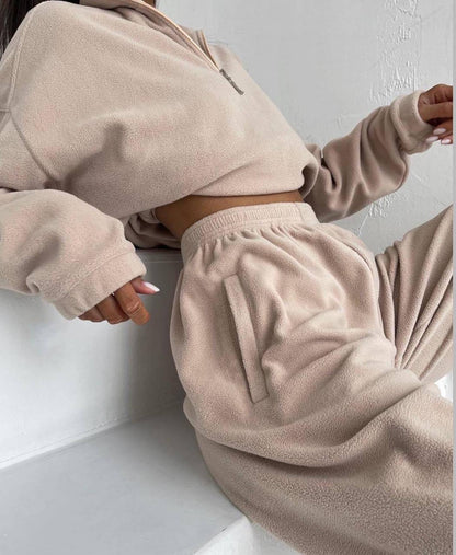 Dames Joggingpak met Hoge Kraag en Rits - Mode Vibes