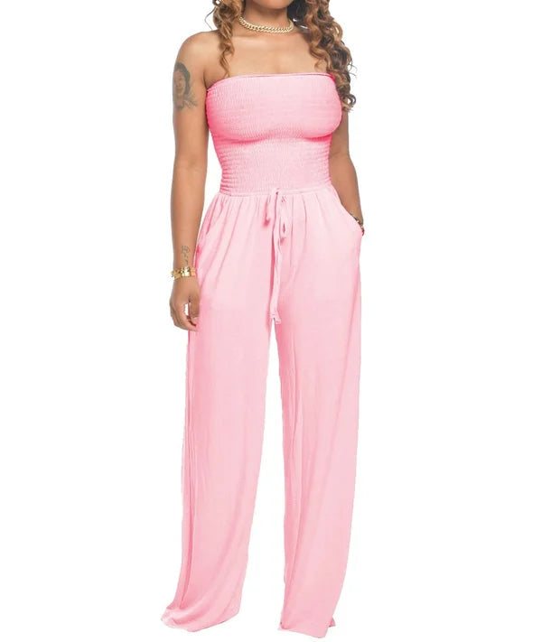 Zomer Jumpsuit Strapless Klassiek voor Vrouw