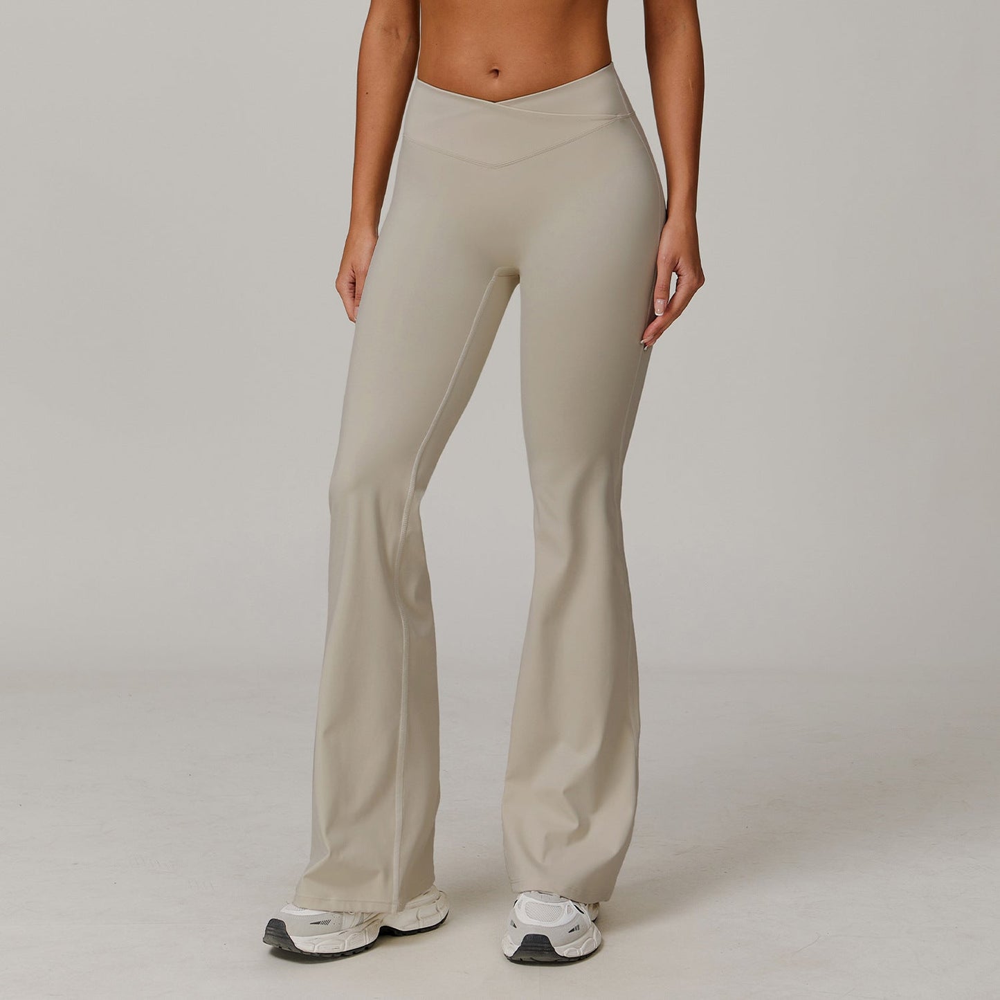 Dames Yoga Broek Hoge Taille Sportbroek met Flare Model