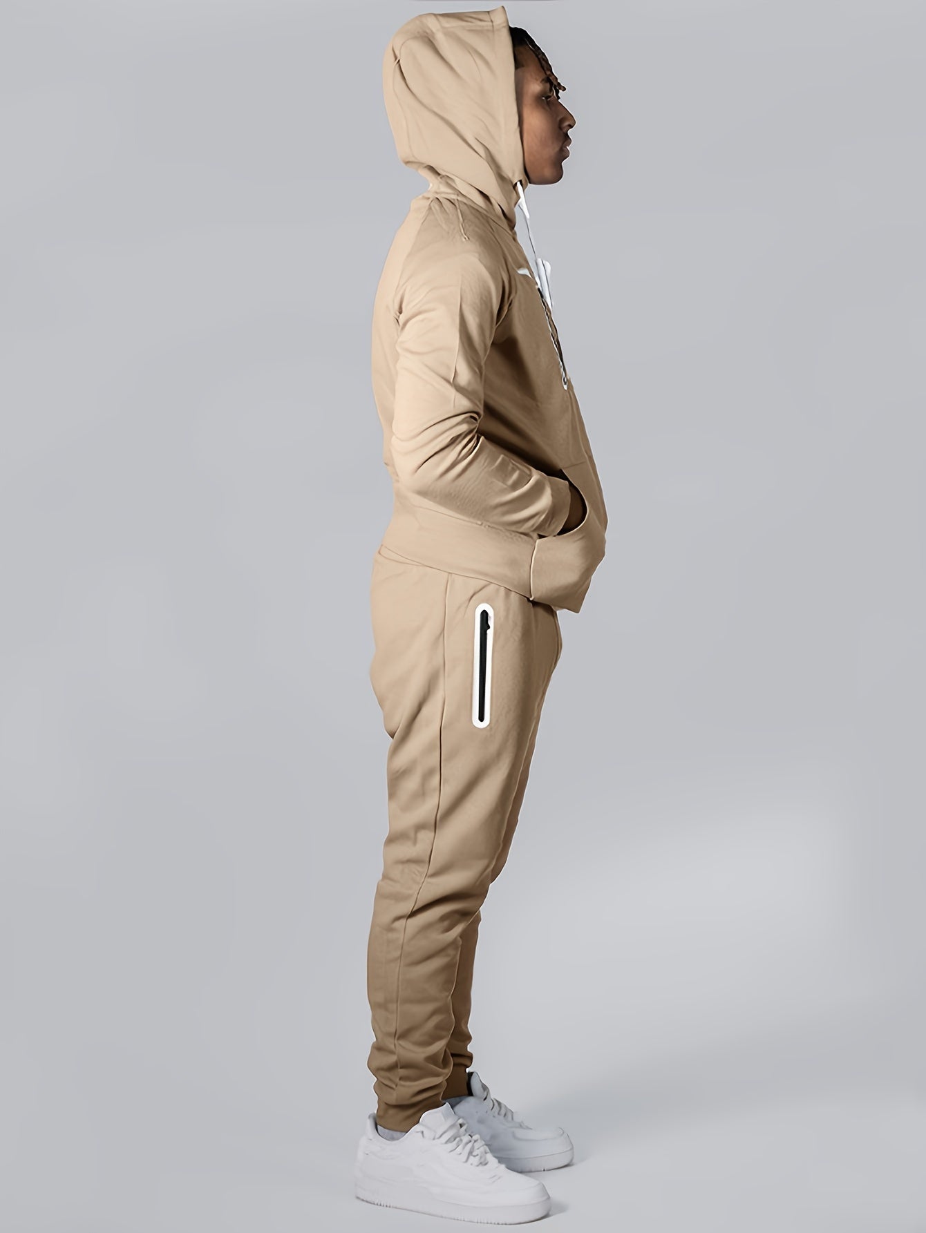 Lange Mouw Hoodie Casual Stretch voor Herfst en Lente