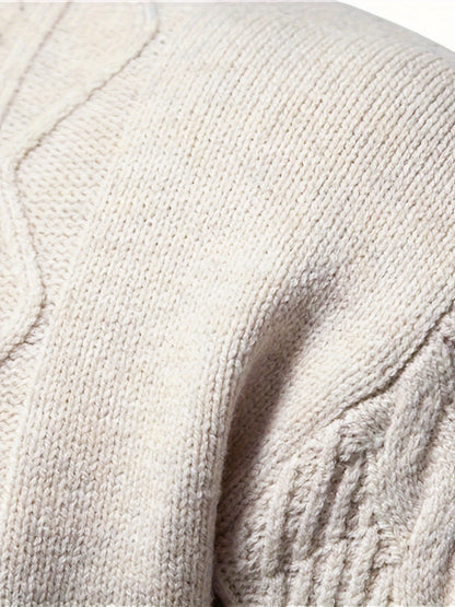 Gebreide Trui Heren Comfortabel Warme Wintertrui
