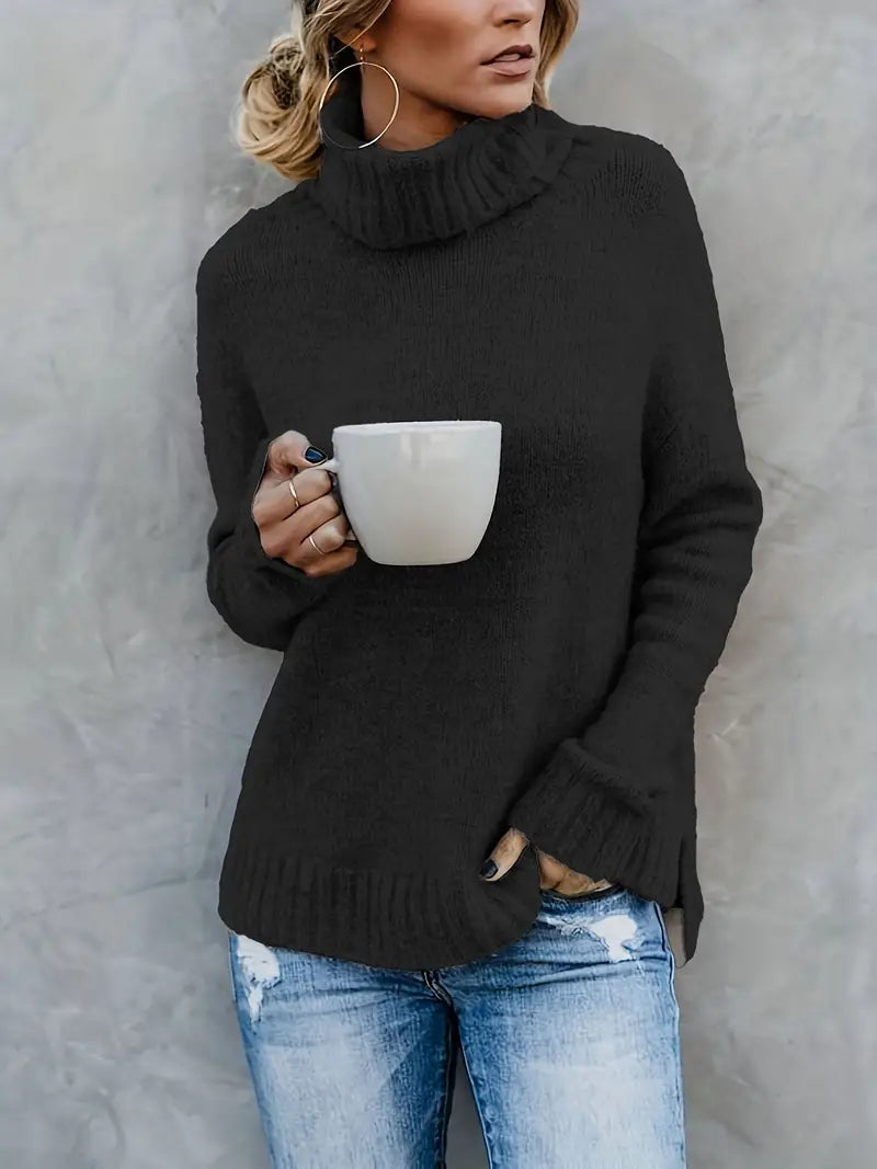 Vrouwelijke Turtleneck Trui Zacht en Stijlvol