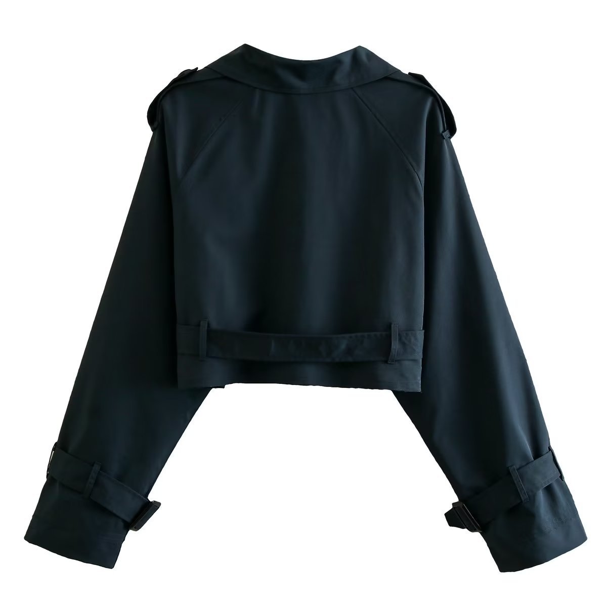 Korte Trenchcoat Dames Waterdicht Elegant
