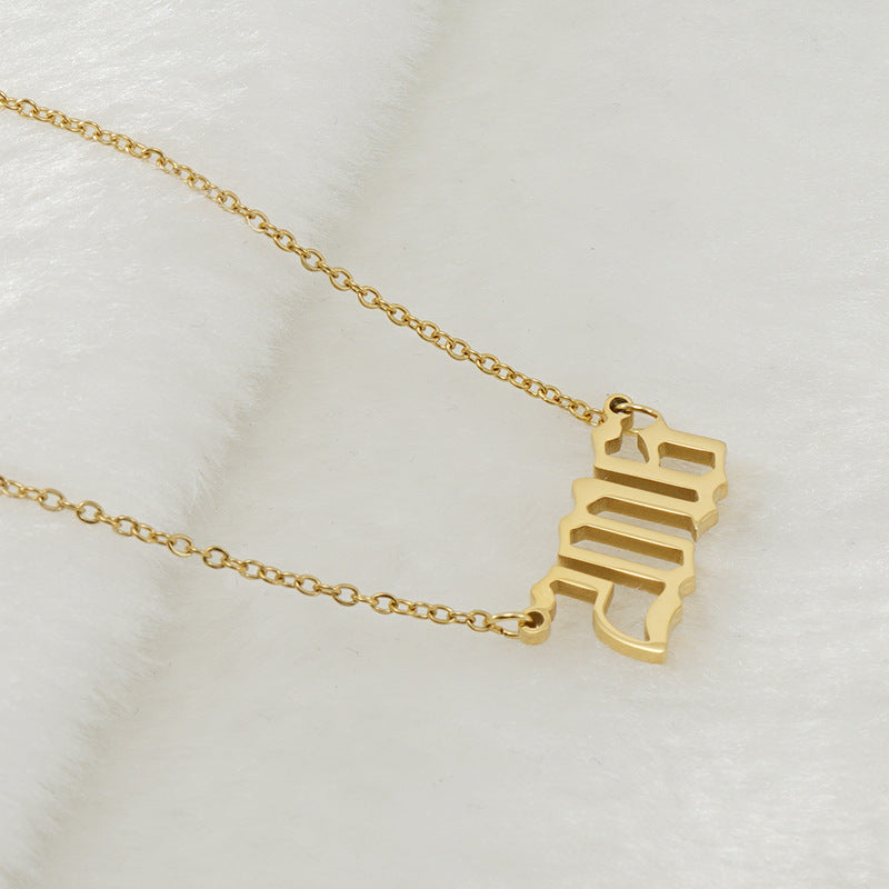 Gouden Ketting voor Dames 18K RVS Met Jaarsteen Lammy