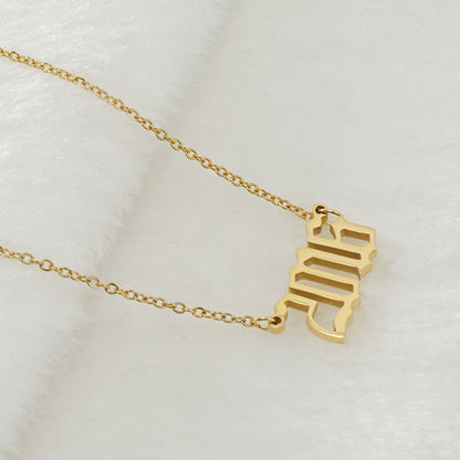 Gouden Ketting voor Dames 18K RVS Met Jaarsteen Lammy