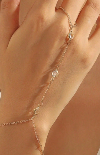 Dames Armband met Schakelketting en Ring Sieraden Trendy
