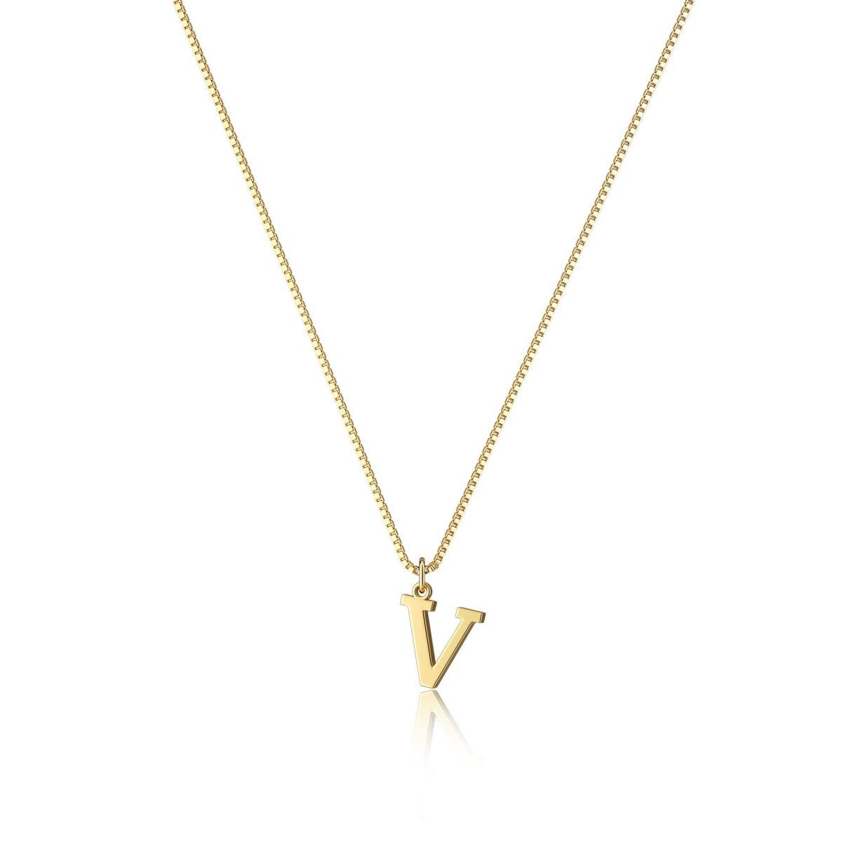 Gouden Ketting met Initialen Letter Lanette voor Dames